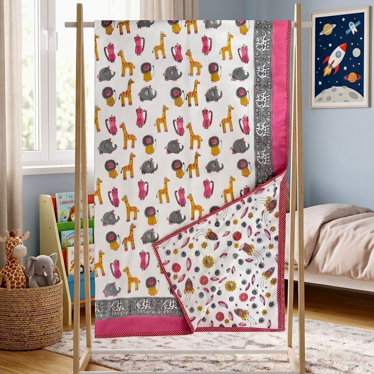 Jungle Fun Cuddle Wrap - The Shirui Studio.